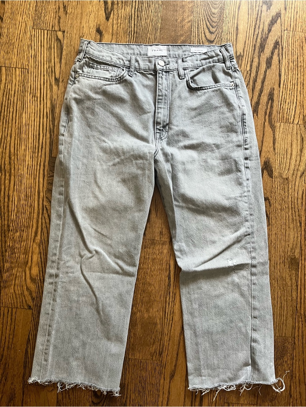 FRAME le jane crop. Size 30. Grey.